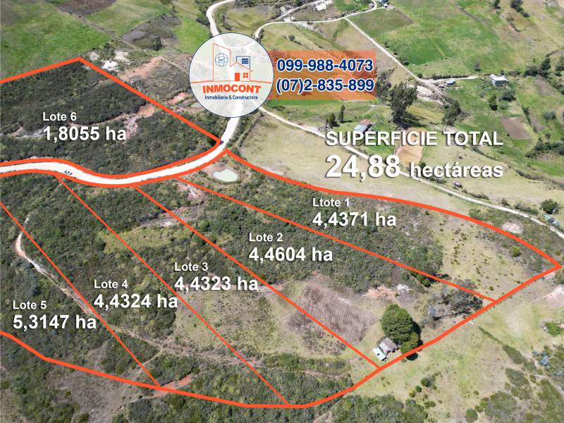 T388 De oportunidad 24 hectáreas de terreno